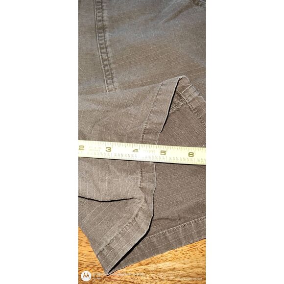 Columbia hiking flat front cargo shorts womens 8 green khaki w 4.5" inseam - Picture 4 of 16